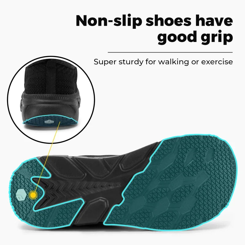 FitVille Wide Toe Box Shoes for Men Cushioned Well Extra Wide Width Shoes Non Slip Wide Lightweight Breathable Running Shoes - Clikcy