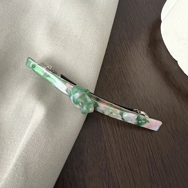 Ruoshui Woman Acetate French Bow Hair Claws Barrettes Hair Trendy Lady Hair Accessories Spring Clip Hairgrip Headwear - Clikcy