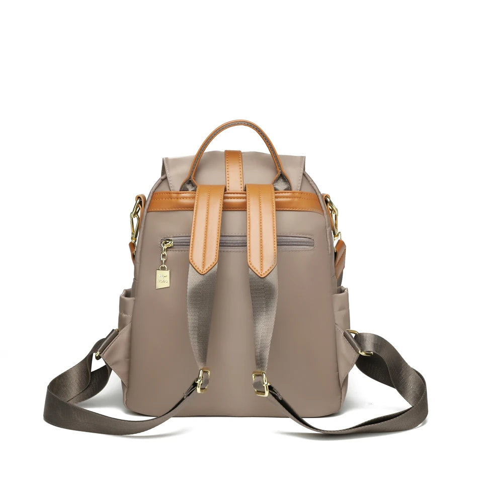 Cute Pendant Backpack Women Waterproof Nylon Back Pack Fashion College Daypack High Capacity School Bag for Girls Travel Bag - Clikcy