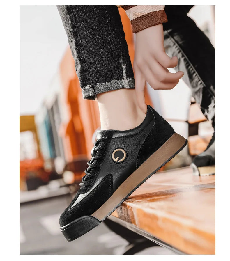 Luxury Men's Casual Shoes 2024 New High Quality Leather Shoes for Men Fashion Comfortable Sports Shoe Outdoor Men's Tennis Shoes