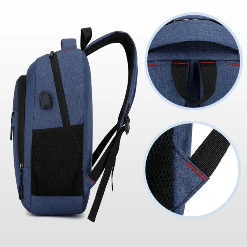 Mens BackPack LargeCapacity Simple Fashion Travel Female Student ComputerBag - Clikcy