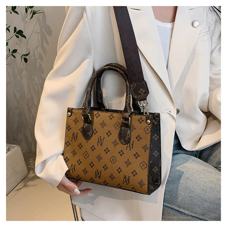 New Women bag Shoulder bag Handbag for women 2025 Crossbody bag pattern PU Portable bucket bag ladies messenger bag - Clikcy