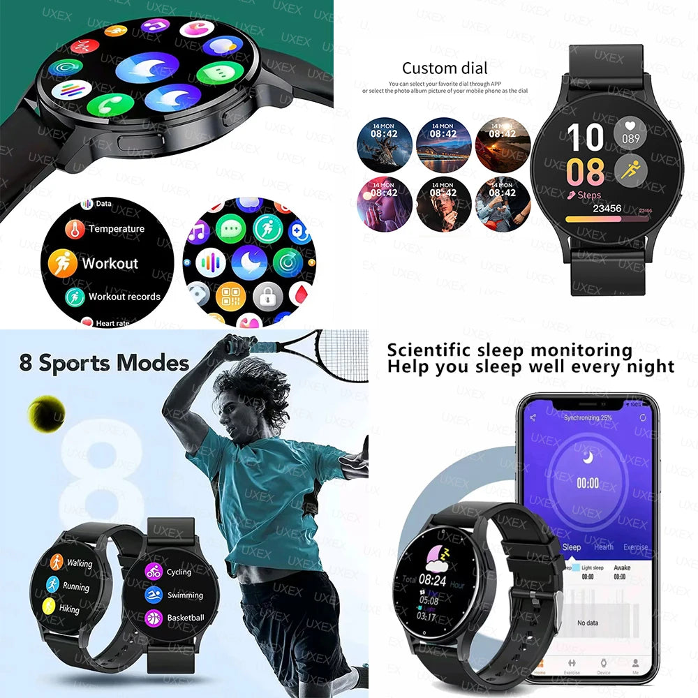2025 New Business Smartwatch Men 1.32" inch Bluetooth Call Fitness Tracker Smart Wearable Women Wireless Call Watch Android IOS - Clikcy