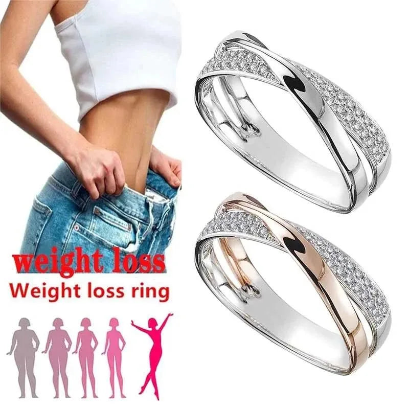 Luxury Designer Jewelry Rings for Women Magnetic Weight Loss Ring Health Fitness Fat Burning Gold Ring Wholesale Items Anillos - Clikcy