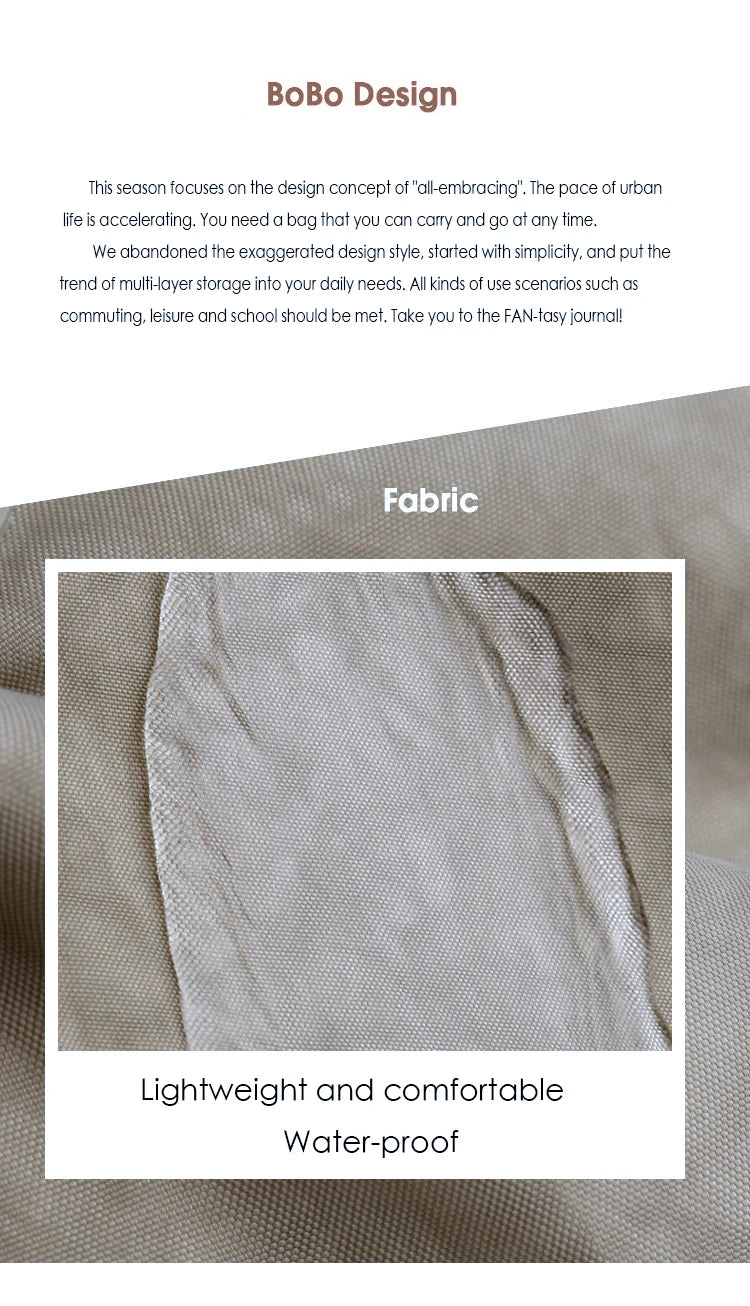 Multi-pocket Nylon School Backpack Casual Women's Backpack Lightweight Large Capacity School Bag Large Capacity Travel Backpack - Clikcy