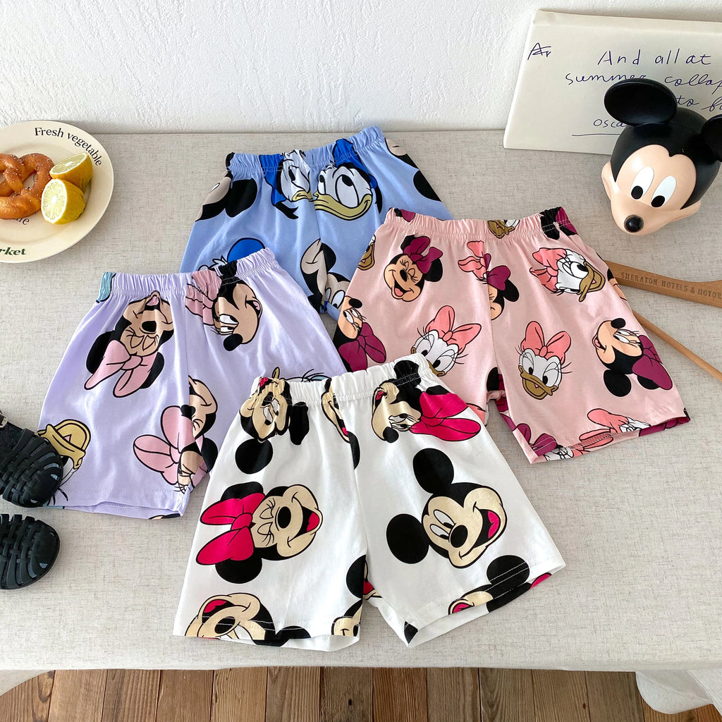 Popular Design Kids Short Sleeved Suit Cartoon Printed Children T-shirt Shorts 2pc/set Baby Boys Girls Casual Outfits 1-6 Age - Clikcy