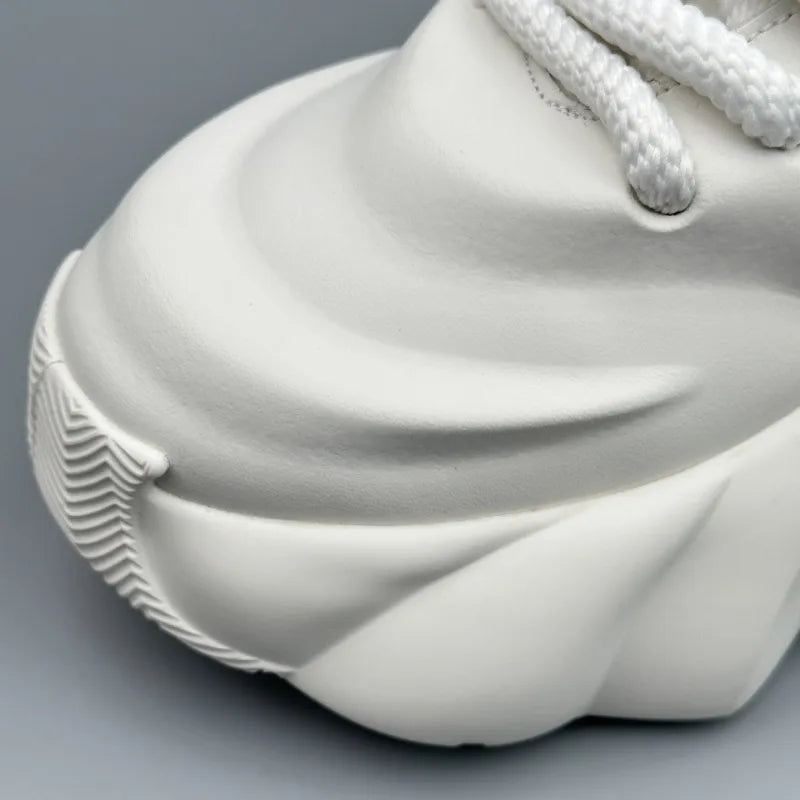 Men Shoes Designer Luxury Casual Sneakers Breathable Platform Shoes for Men Fashion Height Increasing Comfortable Non-slip Shoes - Clikcy