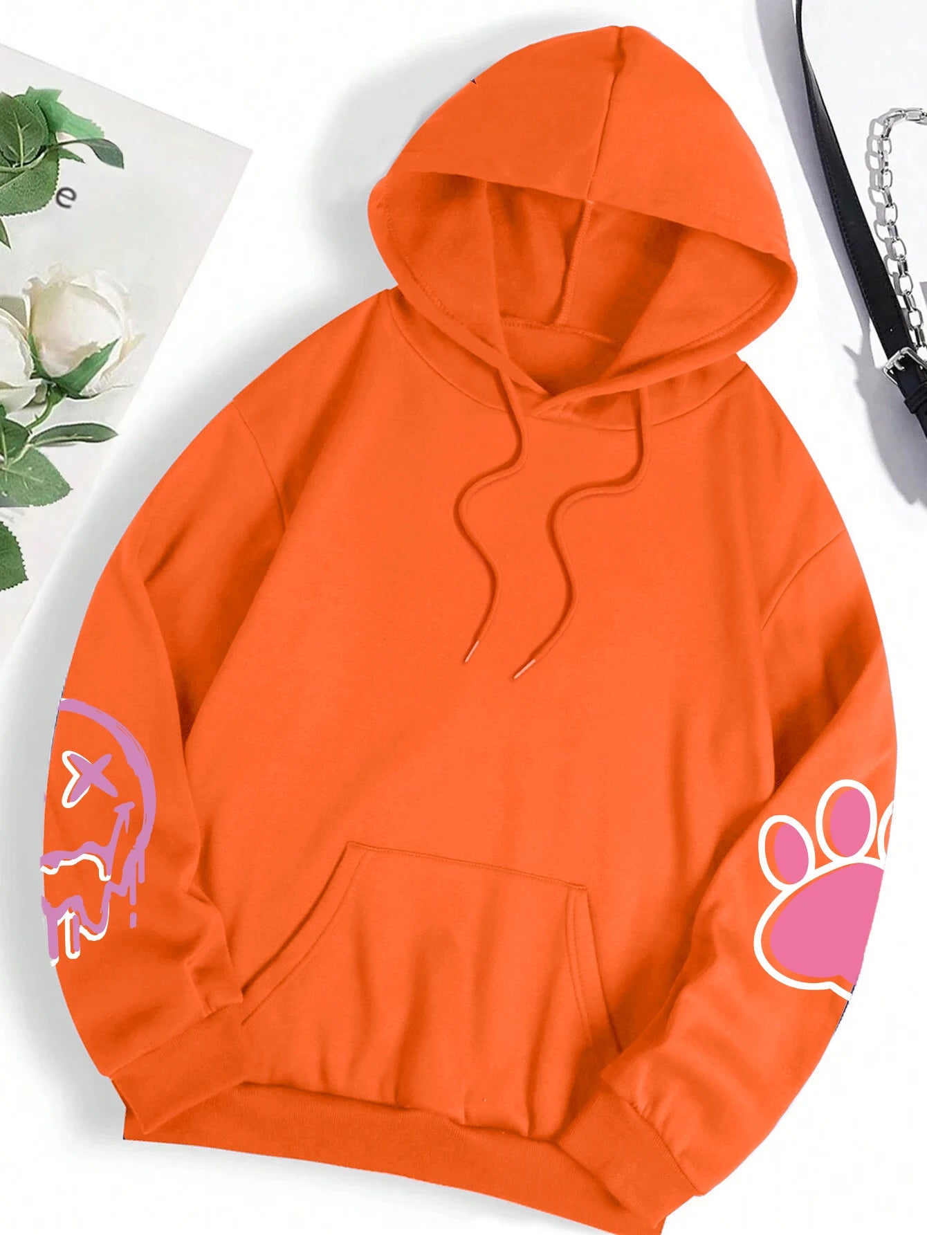 Hip Hop Street Casual Printed Female Hoodies Fashion Hoodie Oversize Loose New Sweatshirts Autumn Warm Fleece Clothing - Clikcy
