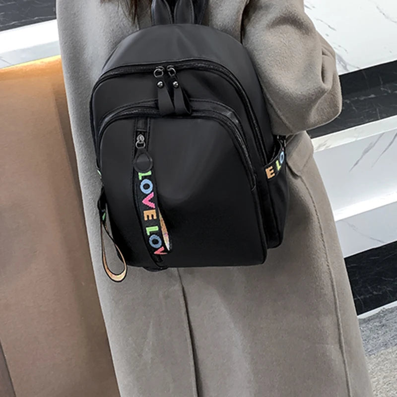 Women's new Korean version of all fashionable Oxford cloth backpack Fashion leisure large capacity travel bag - Clikcy