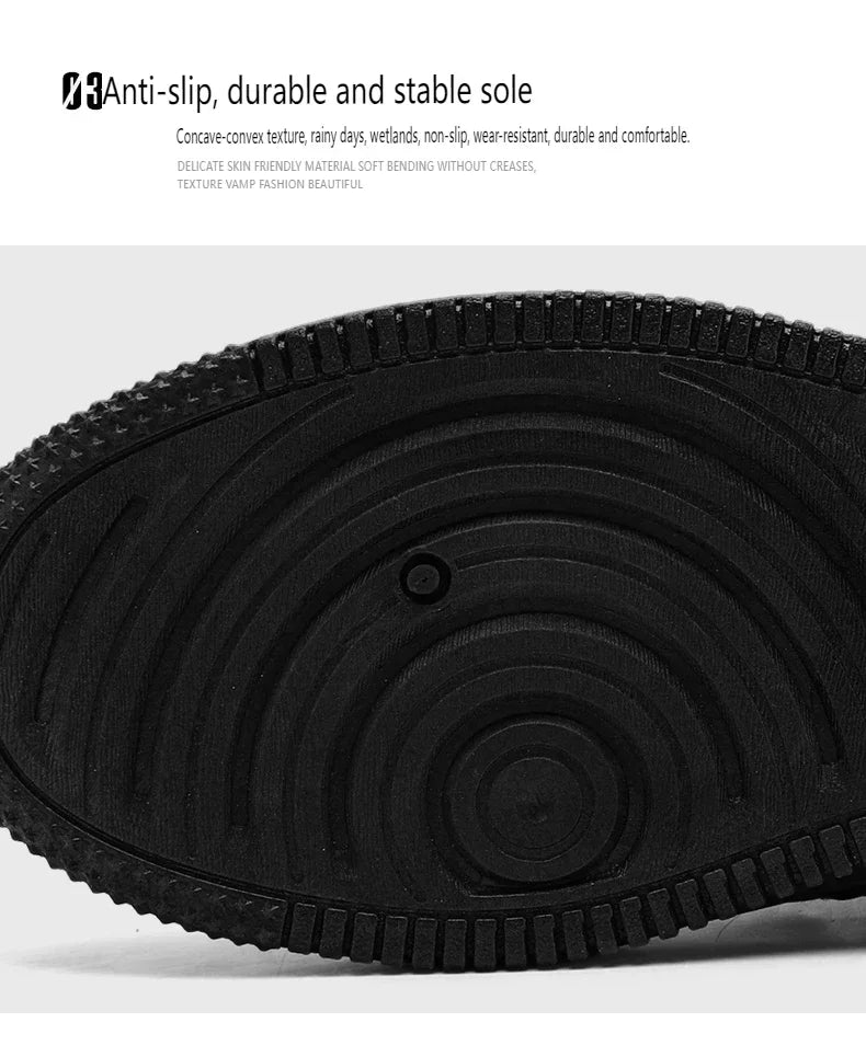 Yellow Leisure Running Sneakers Men Outdoor Leather Shoes Flat Classic Black Sports Shoes Lace Up Skateboard Board Shoe Walking