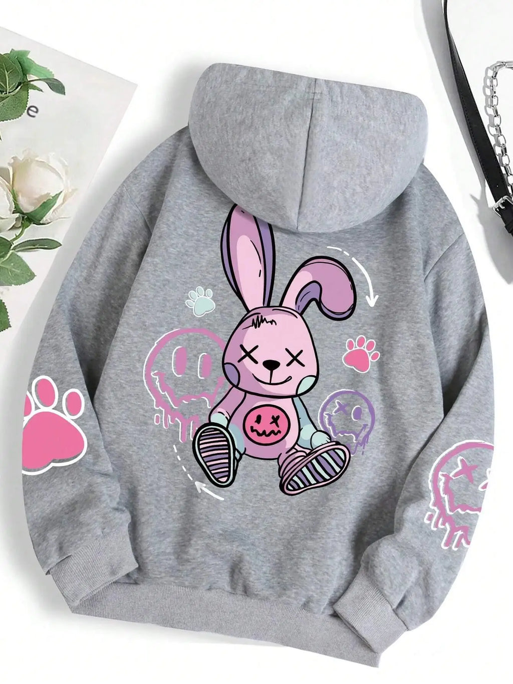 Hip Hop Street Casual Printed Female Hoodies Fashion Hoodie Oversize Loose New Sweatshirts Autumn Warm Fleece Clothing - Clikcy