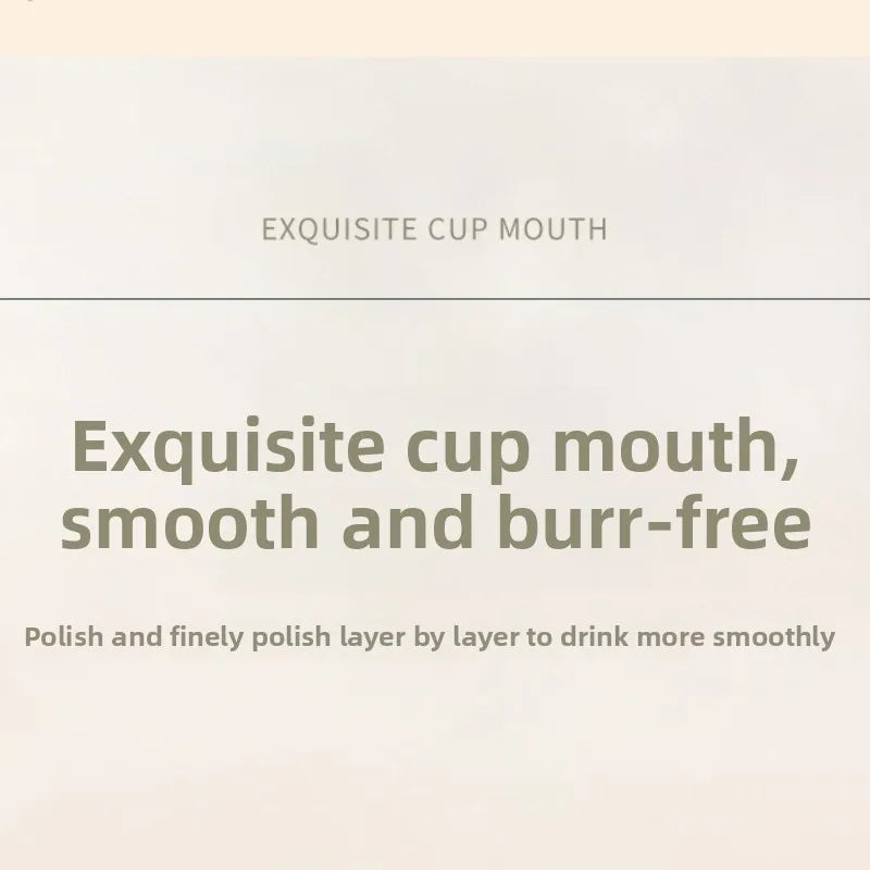 300ml Portable 304 Stainless Steel Insulated Cup Double Wall  Coffee Mug Leak-Proof Mini Water Bottle Outdoor Travel Office - Clikcy