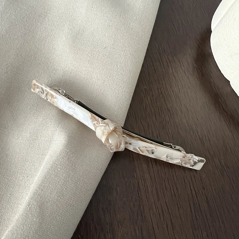 Ruoshui Woman Acetate French Bow Hair Claws Barrettes Hair Trendy Lady Hair Accessories Spring Clip Hairgrip Headwear - Clikcy