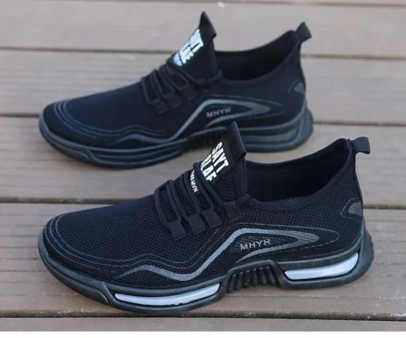 Men Shoes Slip on Fashion Sneakers Male Sport Running Shoes Breathable Gym Training Walking Tennis Shoes Non Slip Workout Flats - Clikcy