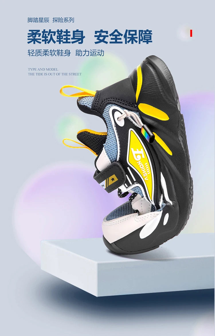 Kids' Sneakers Children Casual Sports Shoes for Boys Breathable Summer Mesh Kids Hook&Loop Students Girls School Running Shoes - Clikcy