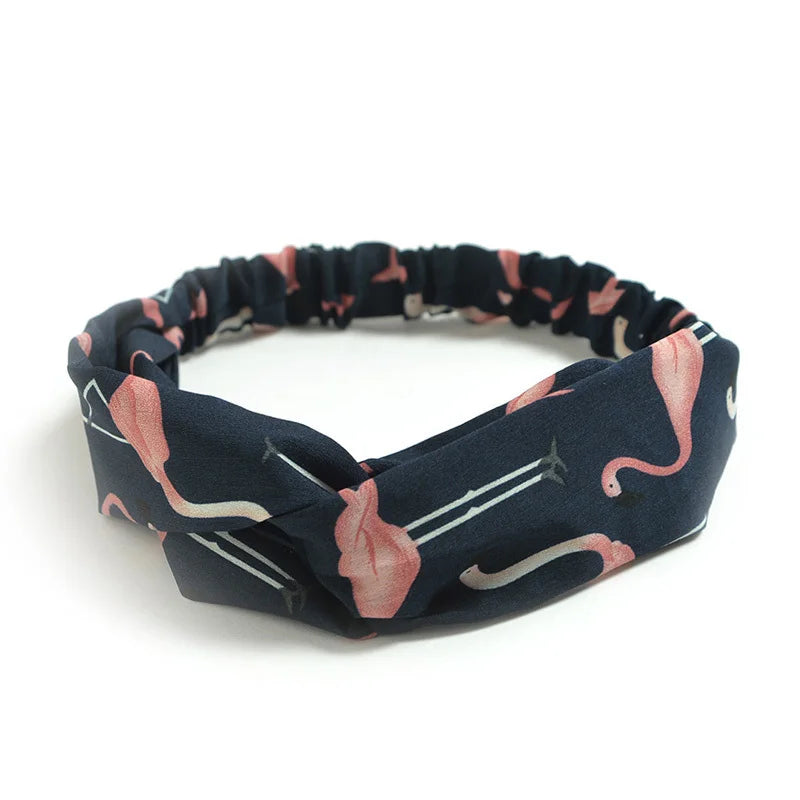 2024 Fashion Women Girls Bohemian Hair Bands Print Headbands Vintage Cross Turban Bandage Bandanas HairBands Hair Accessories