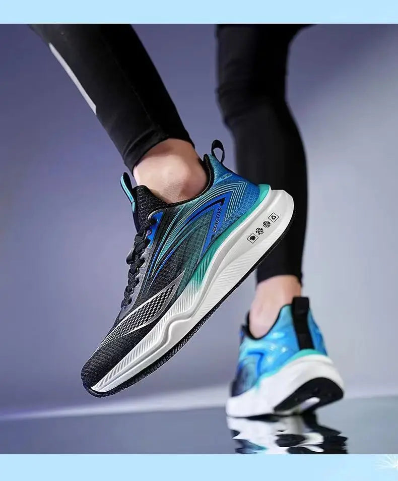 Men's Sports Shoes Men's Soft-soled Running Shoes Mens Trendy, Comfortable and Casual Shoe Mens Mesh Breathable Sports Shoe - Clikcy