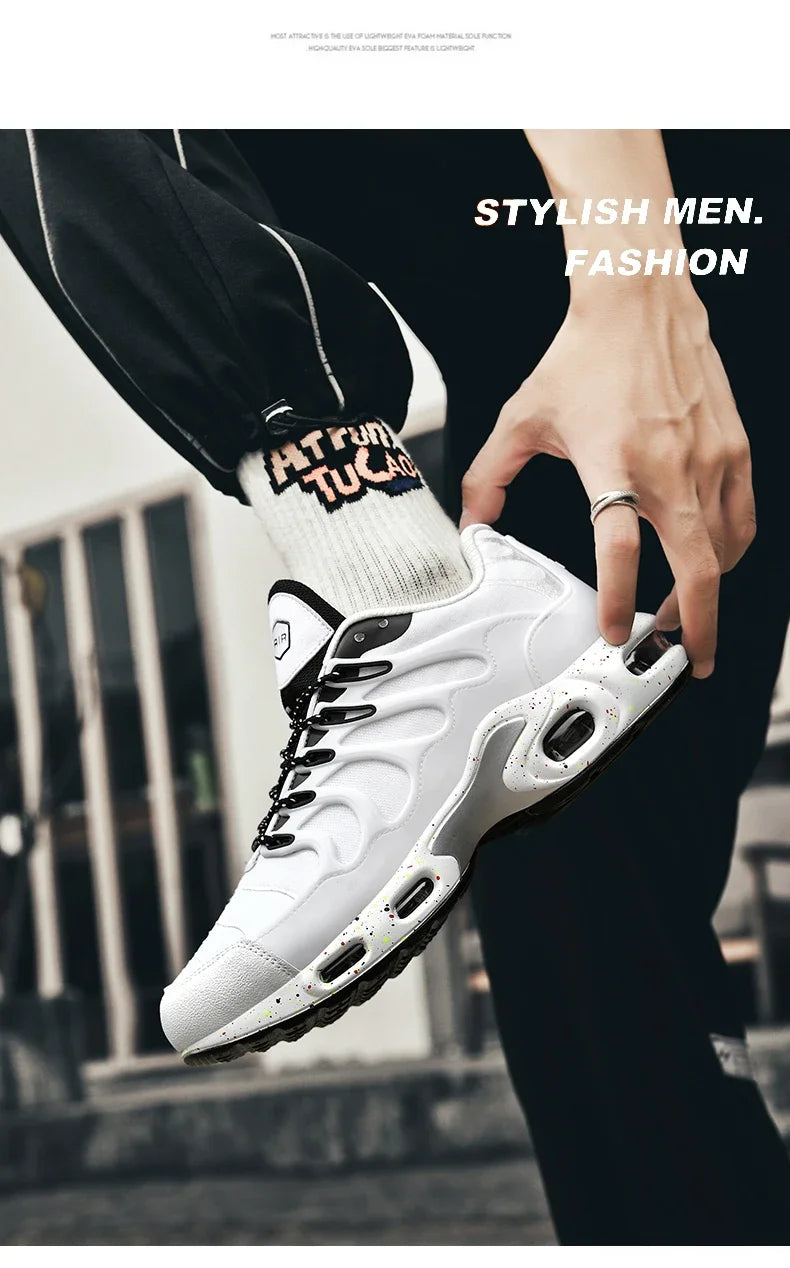 New Men's Air Cushion Running Shoes Designer Footwear Luxury Shoes Male Fitness Jogging Sneakers Basketball Antiskid Mens Tennis