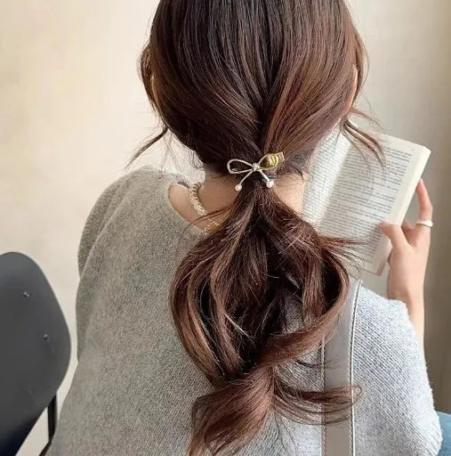 1/4pcs Mini Gold Metal Bow Hair Clips Little Girls Sweet Candy Pearl Bow Knot Hairpins Hairgrips Barrette Hair Accessories - Clikcy