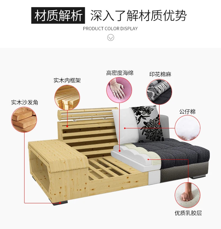 MANBAS Fabric Big Sofa Set Living Room Furniture Cloth Sofa Modernos Para Sala Sectional Sofa U Shape Corner Couch Grandes Salon - Clikcy