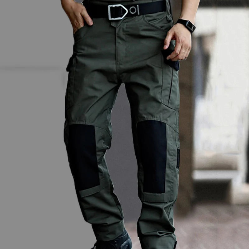 Wear-Resistant Outdoor Tactical Pants Mens Casual Cargo Trousers New Multi-pocket Waterproof Pant Work Hiking Training Trousers - Clikcy
