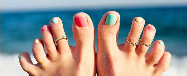 3PCS Filled Toe Rings Set for Women 14K Gold Plating Adjustable Simple CZ Flower Ring Summer Beach Jewelry - Clikcy