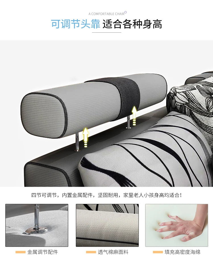 MANBAS Fabric Big Sofa Set Living Room Furniture Cloth Sofa Modernos Para Sala Sectional Sofa U Shape Corner Couch Grandes Salon - Clikcy