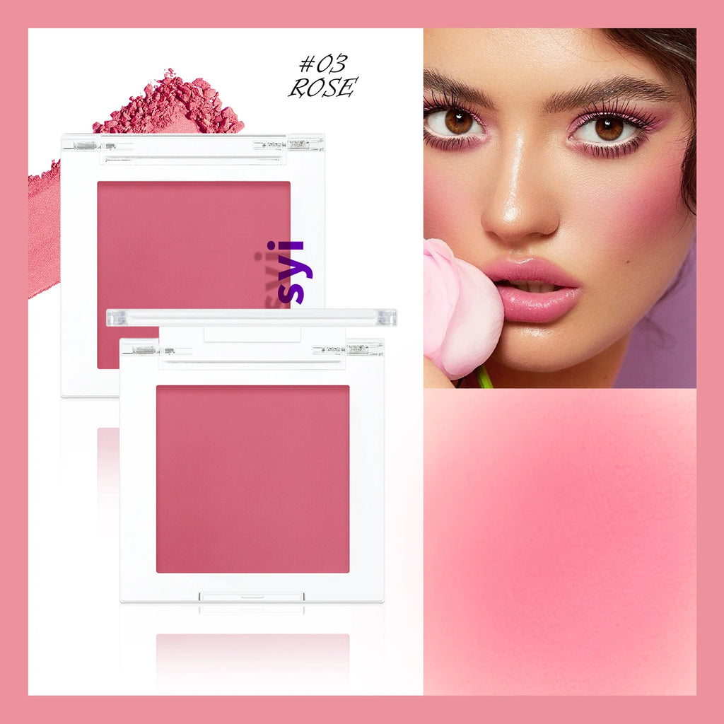 Monochrome blush, brightening matte cosmetics, highlighting, expansion color, youthful and natural makeup - Clikcy