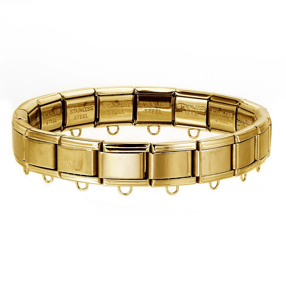 Simple DIY Making Beads Basic Multifunctional Hanging Italian Charm Link Fit 9mm Stainless Steel Bracelet hook Jewelry Wholesale - Clikcy