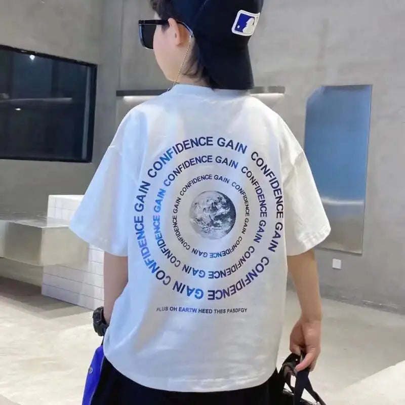 Children's T-shirts Boy T-shirt Baby Summer Clothes Infant Short Sleeve Tee Tops Kids Long Boys Boy's Top Clothing Toddler - Clikcy