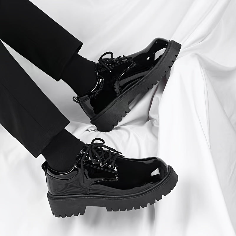 2024 Men's Casual & Business Faux Shoes - Sleek, Durable Microfiber with Rubber Sole for All Seasons - Clikcy