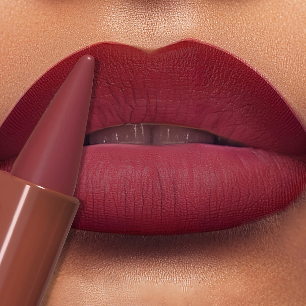 9-Color Gradient Lip Liner Matte Matte Lipstick Long-Lasting Waterproof Non-Stick Lipstick Perfect Gift - Clikcy