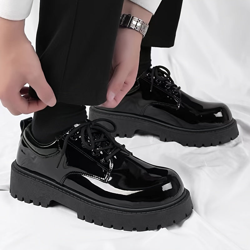 2024 Men's Casual & Business Faux Shoes - Sleek, Durable Microfiber with Rubber Sole for All Seasons - Clikcy