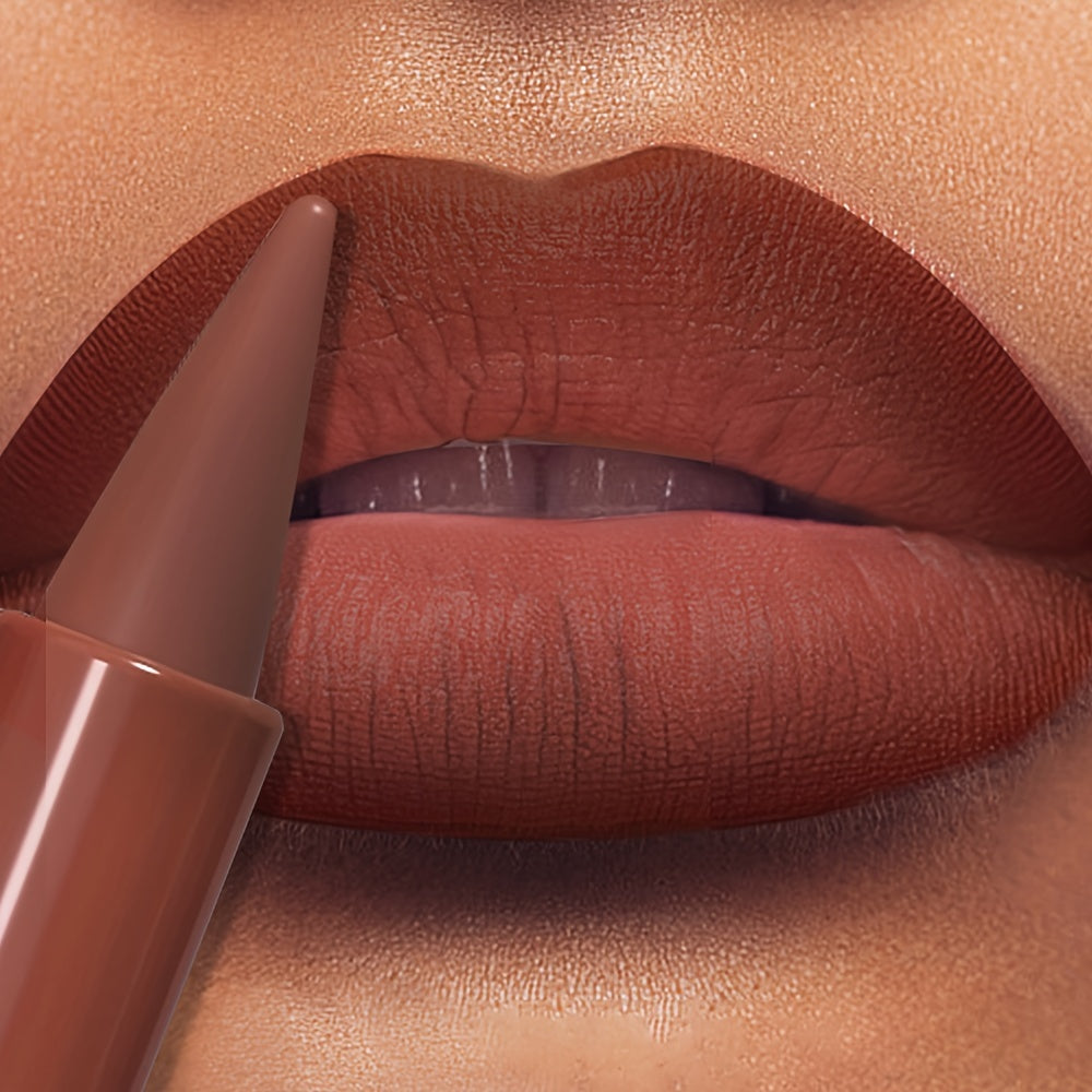 9-Color Gradient Lip Liner Matte Matte Lipstick Long-Lasting Waterproof Non-Stick Lipstick Perfect Gift - Clikcy