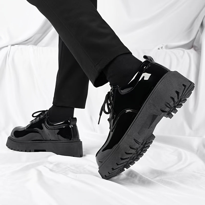 2024 Men's Casual & Business Faux Shoes - Sleek, Durable Microfiber with Rubber Sole for All Seasons - Clikcy